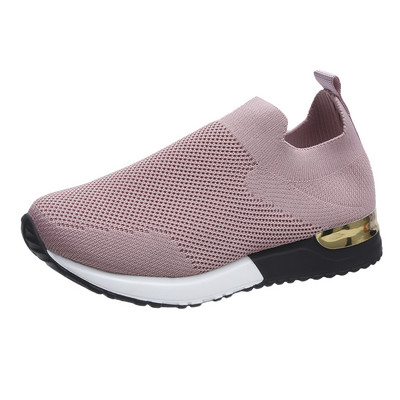 Weave Mesh παπούτσια για γυναίκες 2023 Fashion Mujer Sneakers Spring Summer Slip σε γυναικείες κάλτσες πλατφόρμας Παπούτσια ελαφριά βουλκανιζέ παπούτσια