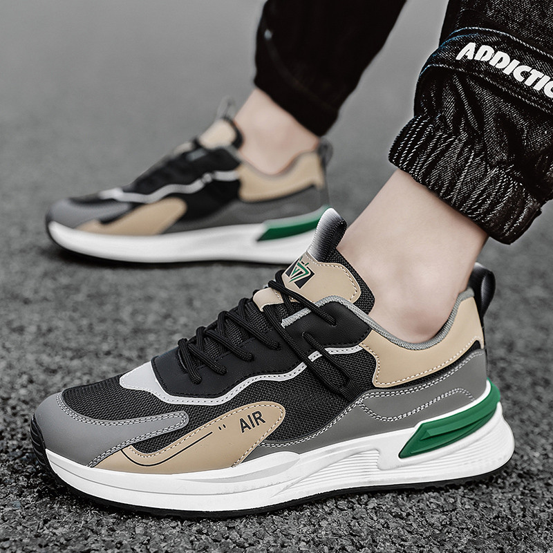 Γκρι casual αθλητικά ανδρικά παπούτσια Νέα σε casual ανδρικά αθλητικά παπούτσια Running Outdoor Platform Sport Fashion Luxury Tenis Trainers παπούτσια