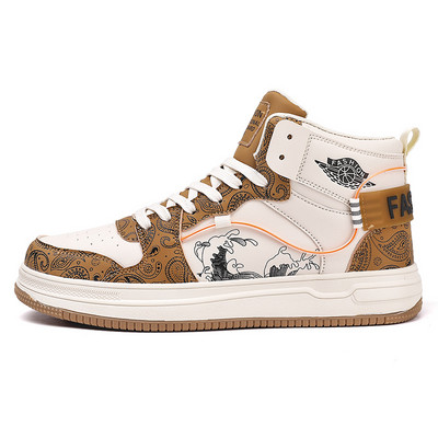 Visoke muške debele tenisice za trčanje INS Trendy muške ležerne tenisice Protuklizne tenisice za trčanje na otvorenom od PU kože Zapatillas Hombre