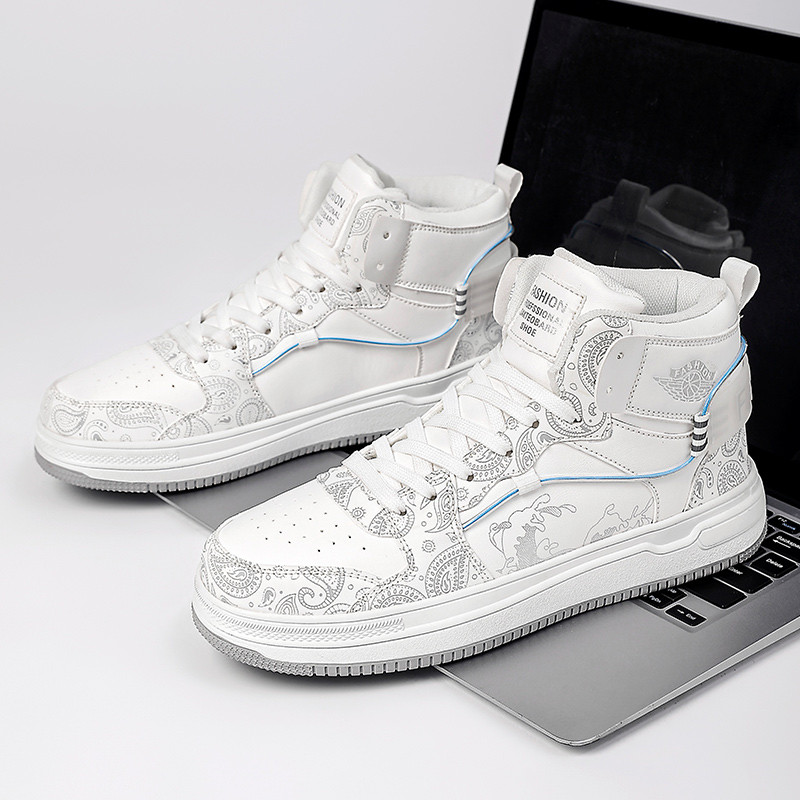 Visoke muške debele tenisice za trčanje INS Trendy muške ležerne tenisice Protuklizne tenisice za trčanje na otvorenom od PU kože Zapatillas Hombre