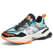 Νέα πάνινα παπούτσια Dad Πολύχρωμα παπούτσια χοντρά παχιά σόλα για περπάτημα Αντιολισθητική πλατφόρμα Χοντροκομμένη Αθλητική Αθλητική Zapatillas Hombre Big