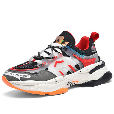 Νέα πάνινα παπούτσια Dad Πολύχρωμα παπούτσια χοντρά παχιά σόλα για περπάτημα Αντιολισθητική πλατφόρμα Χοντροκομμένη Αθλητική Αθλητική Zapatillas Hombre Big