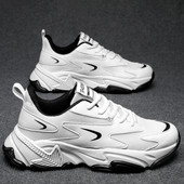 Novo kod muškaraca Tenisice za trčanje Lagane neklizajuće muške tenisice Modne muške ležerne udobne tenisice na vezanje Tenis Masculino