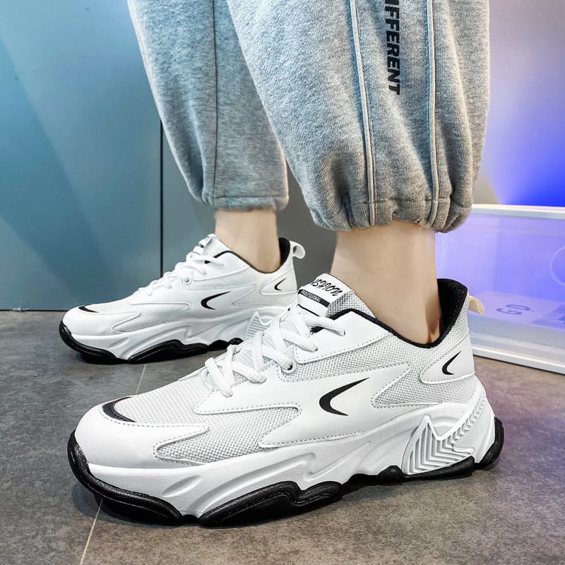 Novo kod muškaraca Tenisice za trčanje Lagane neklizajuće muške tenisice Modne muške ležerne udobne tenisice na vezanje Tenis Masculino