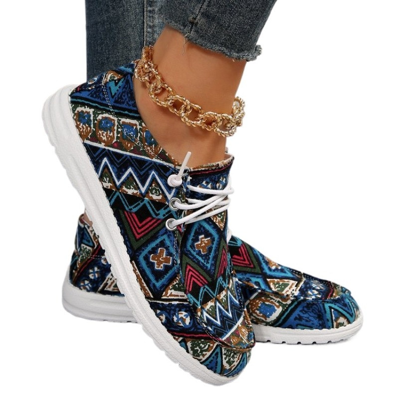 Modne platnene cipele Ženske cipele 2023 Nove Lagane ležerne cipele velikih veličina s printom Zapatillas Comodas