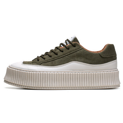 Ανδρική πλατφόρμα Casual Flat παπούτσια Ανδρικά υποδήματα Ανδρικά PU Δερμάτινα πάνινα παπούτσια για τρέξιμο Άνετα παπούτσια για περπάτημα χωρίς ολίσθηση