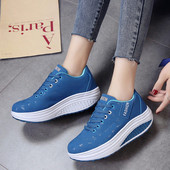 Γυναικεία sneakers 2021 solid wedge casual παπούτσια γυναικεία αθλητικά παπούτσια γυναικεία παπούτσια για τρέξιμο γυναικεία αθλητικά παπούτσια με κορδόνια zapatillas mujer