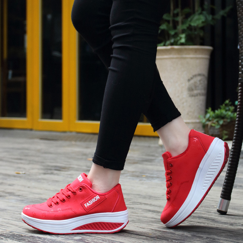Γυναικεία sneakers 2021 solid wedge casual παπούτσια γυναικεία αθλητικά παπούτσια γυναικεία παπούτσια για τρέξιμο γυναικεία αθλητικά παπούτσια με κορδόνια zapatillas mujer