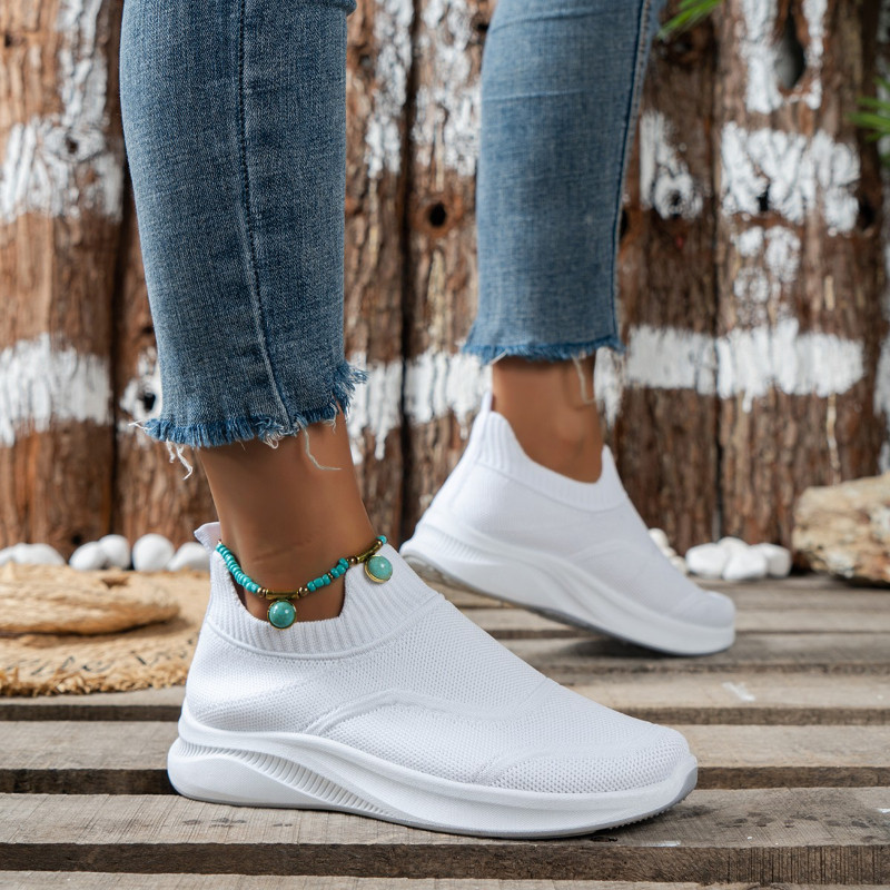 Γυναικεία παπούτσια 2023 Hot Selling Mesh συμπαγή αθλητικά παπούτσια Ευέλικτα απλά καθημερινά αθλητικά παπούτσια Γυναικεία βουλκανισμένα παπούτσια με στρογγυλή μύτη