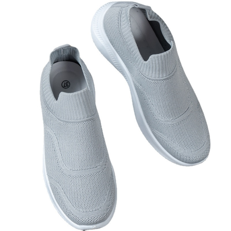 Γυναικεία παπούτσια 2023 Hot Selling Mesh συμπαγή αθλητικά παπούτσια Ευέλικτα απλά καθημερινά αθλητικά παπούτσια Γυναικεία βουλκανισμένα παπούτσια με στρογγυλή μύτη