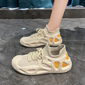 2023 νέα μόδα, ευέλικτα αναπνέοντα γυναικεία παπούτσια casual αθλητικά παπούτσια με κορδόνια γυναικεία casual running flat γυναικεία παπούτσια