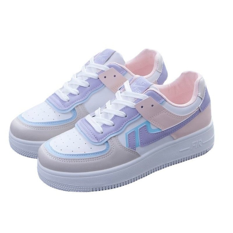 Αθλητικά παπούτσια κολεγιακού στυλ Γυναικεία παπούτσια Vulcanize Light Casual Designer Άνετα με κορδόνια Αναπνεύσιμα