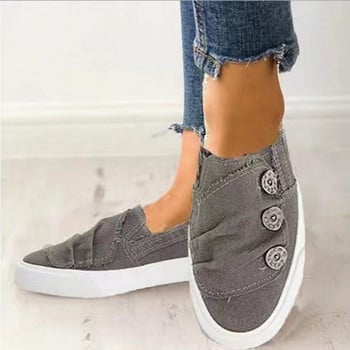 Γυναικεία Slip on Walking Shoes Autumn New Fashion Low Top Canvas Παπούτσια για Γυναικεία Ανάλαφρα γυναικεία casual sneakers Zapatos