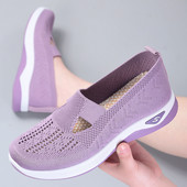 Καλοκαίρι 2023 New Comfort Casual γυναικεία παπούτσια Μόδα μαλακή σόλα Διαπνέουσα κούφια επίπεδη παπούτσια για γυναίκες Zapatos De Mujer