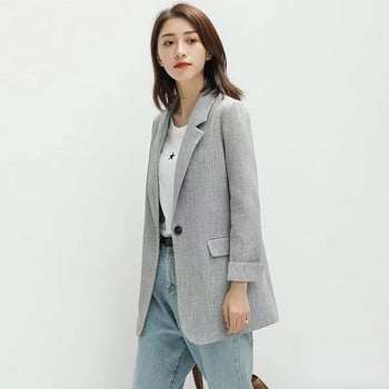 Ladies Blazer Elegant Business Blazer Top Ανοιξιάτικο γραφείο φθινοπώρου Κορεάτικο casual γυναικείο τζάκετ Γυναικεία casual blazer παλτό