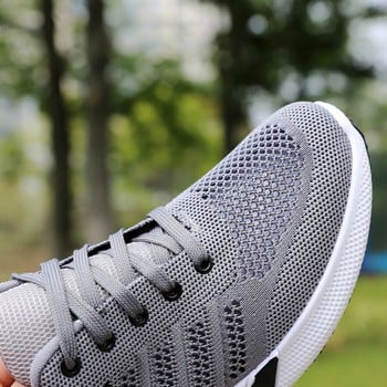 Γκρι sneakers αγόρια GYM Yoga sneakers fitness άνετα παπούτσια για άντρες φθινοπωρινά sneakers μόδας τένις