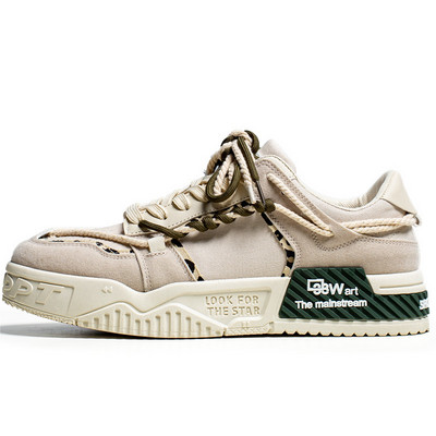 Ανδρικά παπούτσια για σκέιτμπορντ Παπούτσια πλατφόρμας με παχύ κάτω μέρος καμβάς Άνετα παπούτσια με βουλκανιζέ που αναπνέουν Casual αθλητικά παπούτσια Φοιτητικά παπούτσια