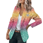 Žensko malo odijelo s 3D printom 2023 Blazer jakna Uredski kaput Elegantni uski kaput Blazer Jednostavan