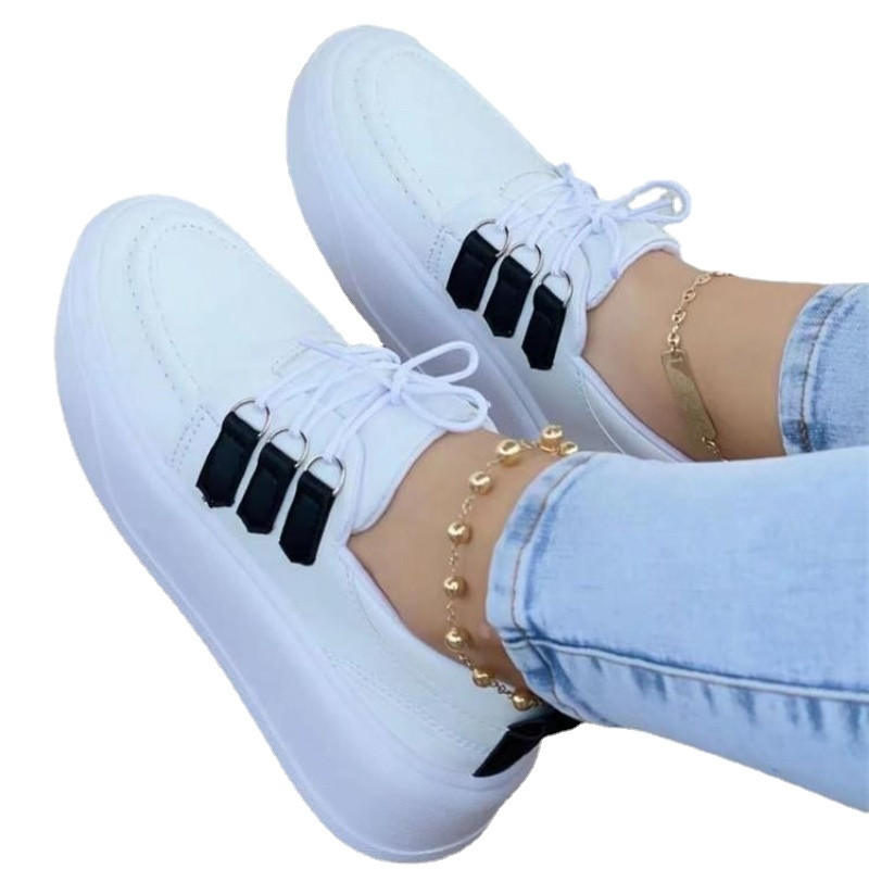 2023 új tavaszi és őszi női cipők Divat és kényelem Női cipők Alkalmi vulkanizált cipők vastag talpú női cipők