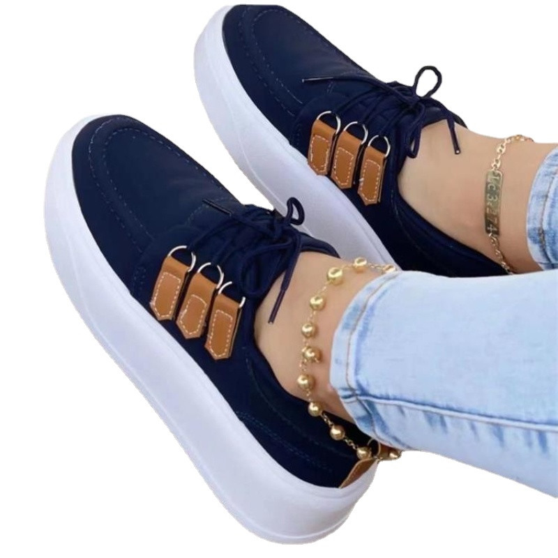 2023 új tavaszi és őszi női cipők Divat és kényelem Női cipők Alkalmi vulkanizált cipők vastag talpú női cipők