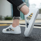 2023 Proljeće Jesen Hot Sale Platnene cipele Muške modne Male bijele cipele Ležerne cipele za dasku Korejska verzija Niske tenisice za pomoć