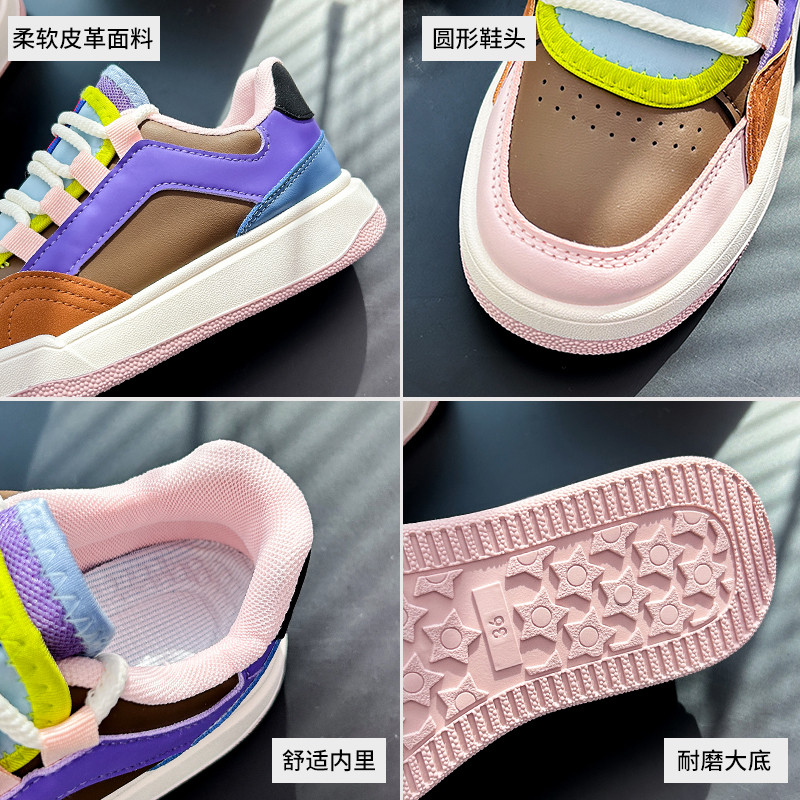 Nova prozračna mrežasta sportska obuća 2023. Proljeće Jesen Cipele s debelim potplatom Ravne cipele Ženske tenisice Ležerne tenisice s platformom Bijele cipele