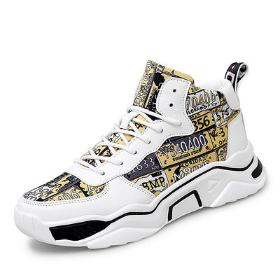 Γκράφιτι Υπαίθρια Μοντέρνα Παπούτσια Τζόκινγκ Ανδρικά αθλητικά παπούτσια για τρέξιμο Youth Student 2023 Autumn Casual High Top Trainers Zapatiras Hombre