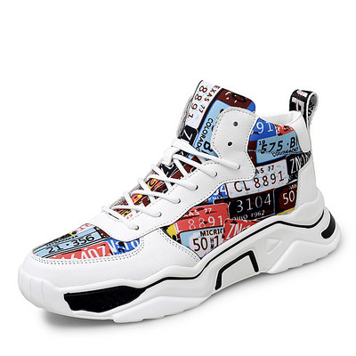 Γκράφιτι Υπαίθρια Μοντέρνα Παπούτσια Τζόκινγκ Ανδρικά αθλητικά παπούτσια για τρέξιμο Youth Student 2023 Autumn Casual High Top Trainers Zapatiras Hombre
