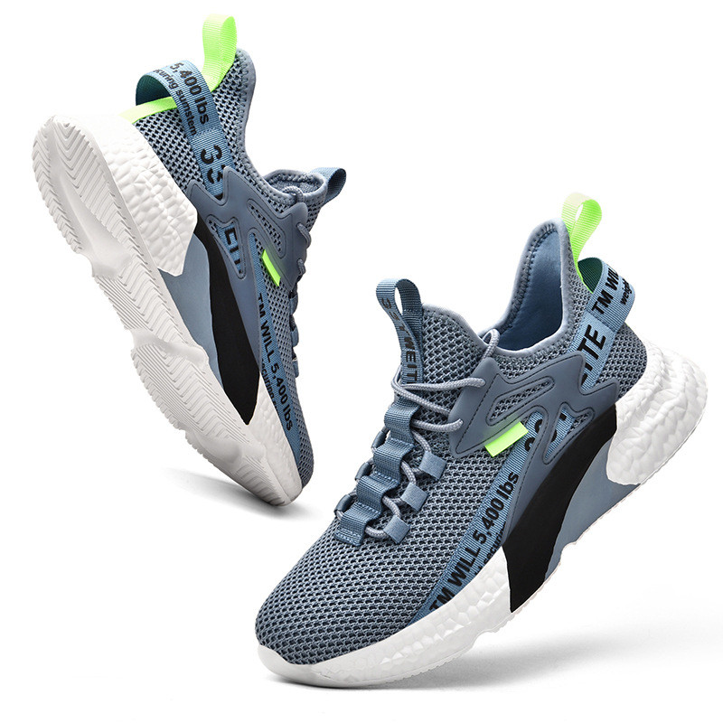 Férfi Séta Cipők Fiatalok Diák futócipők Könnyű alkalmi divat Rugalmas kültéri hálós nyári kocogás Sport edzőcipők Tenisz