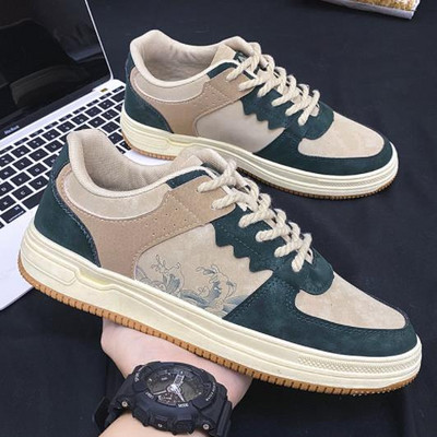 Muške tenisice 2022. Jesen Nova moda Valoviti print Trend koji blokira boje Ležerne cipele Vulkanizirana muška cipela za skejtbord otporna na habanje