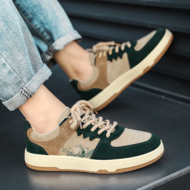 Muške tenisice 2022. Jesen Nova moda Valoviti print Trend koji blokira boje Ležerne cipele Vulkanizirana muška cipela za skejtbord otporna na habanje