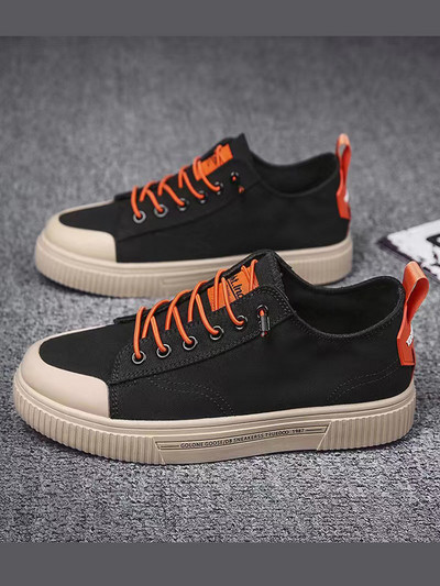 Divatos tinédzser gördeszkás cipők Férfi alacsony szárú vászon tornacipők Alkalmi gyaloglábak