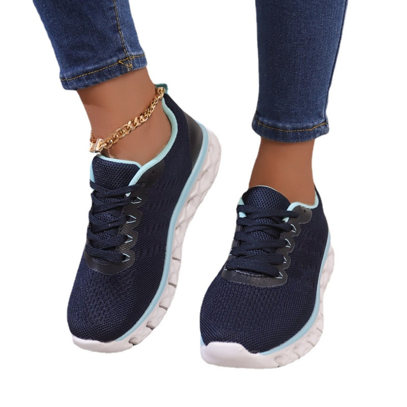 2023 Hot Sale Παπούτσια Γυναικεία Lace Up Γυναικεία Παπούτσια Βουλκανιζέ Παπούτσια που αναπνέουν Αθλητικά παπούτσια με στρογγυλά παπούτσια Casual