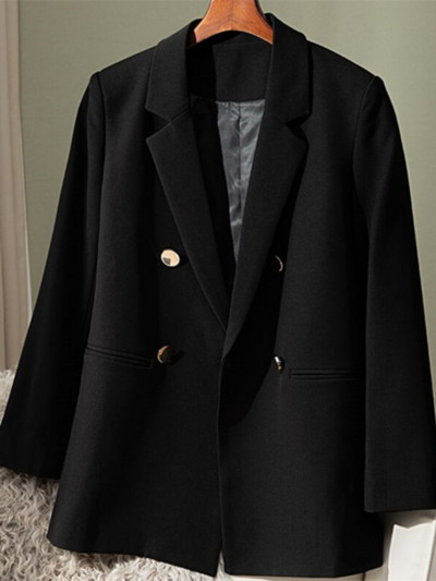 Γυναικείο παλτό Κορεατικής μόδας Loose Leisure Φθινοπωρινό Small Blazer Γυναικείο ευέλικτο μονόχρωμο κοστούμι Κορυφαίο γυναικείο μπουφάν Commuting