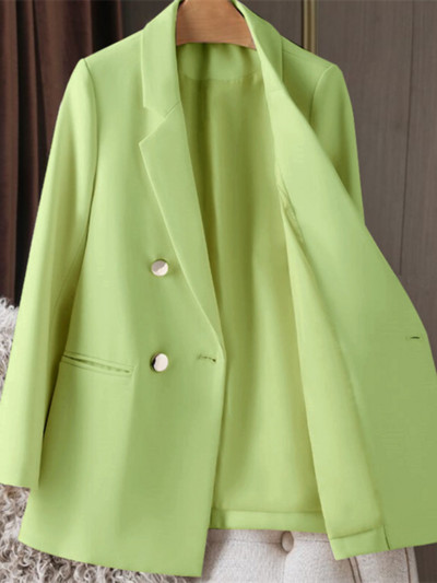 Γυναικείο παλτό Κορεατικής μόδας Loose Leisure Φθινοπωρινό Small Blazer Γυναικείο ευέλικτο μονόχρωμο κοστούμι Κορυφαίο γυναικείο μπουφάν Commuting