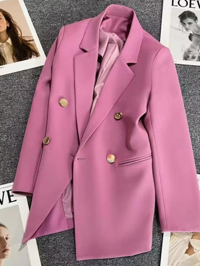 Γυναικείο παλτό Κορεατικής μόδας Loose Leisure Φθινοπωρινό Small Blazer Γυναικείο ευέλικτο μονόχρωμο κοστούμι Κορυφαίο γυναικείο μπουφάν Commuting