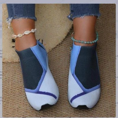 2023 Νέα ανοιξιάτικα και καλοκαιρινά γυναικεία αθλητικά παπούτσια που αναπνέουν Μόδα άνετα casual παπούτσια Διχτυωτά αθλητικά ίσια παπούτσια Μεγάλα παπούτσια