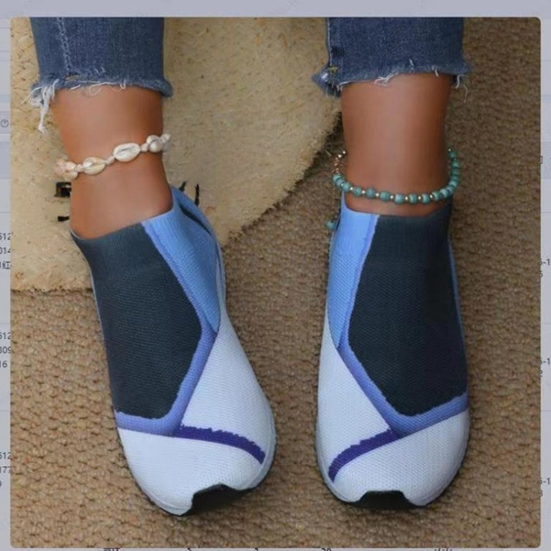 2023 Νέα ανοιξιάτικα και καλοκαιρινά γυναικεία αθλητικά παπούτσια που αναπνέουν Μόδα άνετα casual παπούτσια Διχτυωτά αθλητικά ίσια παπούτσια Μεγάλα παπούτσια