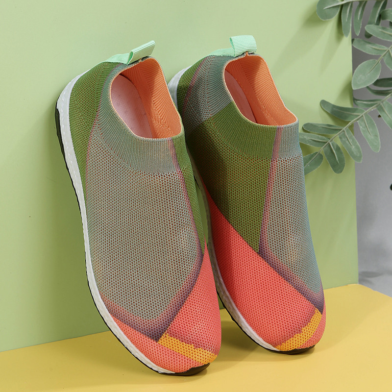 2023 Νέα ανοιξιάτικα και καλοκαιρινά γυναικεία αθλητικά παπούτσια που αναπνέουν Μόδα άνετα casual παπούτσια Διχτυωτά αθλητικά ίσια παπούτσια Μεγάλα παπούτσια