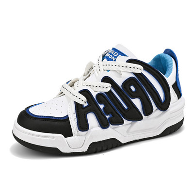 Φθινοπωρινά χειμερινά δερμάτινα πάνινα παπούτσια Skateboard Man Fashion Casual Platform Ανδρικά αθλητικά παπούτσια Μοντέρνα ανδρικά παπούτσια για Skateboarding