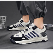 Νέα ανδρικά παπούτσια Casual μόδα Ανδρικά αθλητικά παπούτσια Δερμάτινα για τρέξιμο εξωτερικού χώρου, αντιολισθητικά, πολυτελή φοιτητικά loafers τένις σχεδιαστών βουλκανισμένα