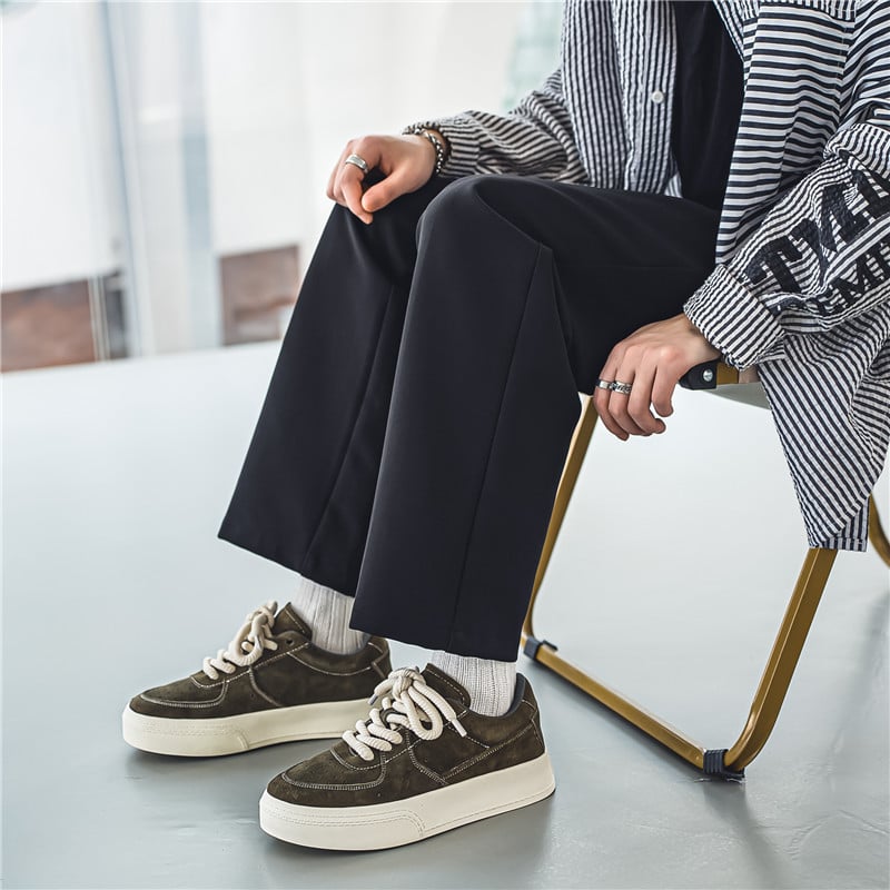 Μοδάτα μπεζ χοντρά αθλητικά παπούτσια Skateboard για άντρες Αντιολισθητικά ανδρικά παπούτσια Skateboard Trend Platform Ανδρικά casual αθλητικά παπούτσια