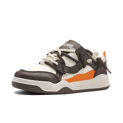 Harajuku rohelised rulajalatsid meestele Nahast meeste vabaaja tossud koos platvormiga Mood mugavad meeste rulajalatsid