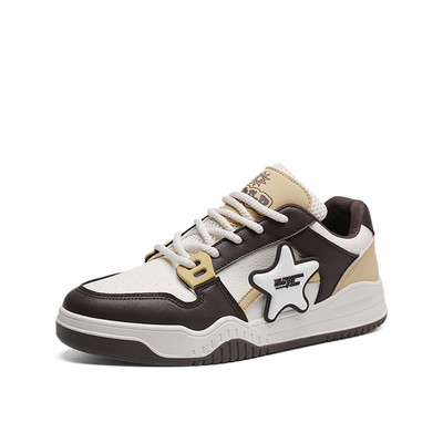 Harajuku rohelised rulajalatsid meestele Nahast meeste vabaaja tossud koos platvormiga Mood mugavad meeste rulajalatsid