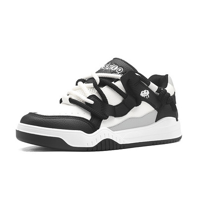 Harajuku rohelised rulajalatsid meestele Nahast meeste vabaaja tossud koos platvormiga Mood mugavad meeste rulajalatsid