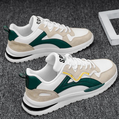 Ανδρικά παπούτσια 2023 Φθινοπωρινά Νέα Flat Breathable Fashion Lace Up Αθλητικά Ανδρικά Comfort Sport Παπούτσια για τρέξιμο σε εξωτερικό χώρο Zapatillas Hombre