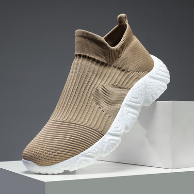 Γυναικεία Παπούτσια Πλεκτομηχανές Κάλτσα Αθλητικά Γυναικεία Άνοιξη Καλοκαιρινό Slip On Flat παπούτσια Γυναικεία Loafers Flats Plus Size Walking Zapatos De Mujer