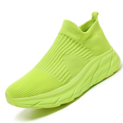 Γυναικεία Παπούτσια Πλεκτομηχανές Κάλτσα Αθλητικά Γυναικεία Άνοιξη Καλοκαιρινό Slip On Flat παπούτσια Γυναικεία Loafers Flats Plus Size Walking Zapatos De Mujer