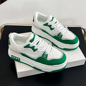 Nove ženske cipele iz 2023. Mrežaste PU sportske cipele s dubokim ustima, ležerne, udobne vulkanizirane cipele, ženske cipele s ravnim dnom s okruglim prstima