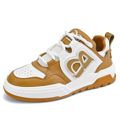 Μόδα Πορτοκαλί γράμματα Skateboard Sneakers για Άντρες Streetwear Ανδρικά αθλητικά παπούτσια Πλατφόρμας Ανδρικά Αθλητικά παπούτσια Harajuku Chunky Casual Sneakers Unisex